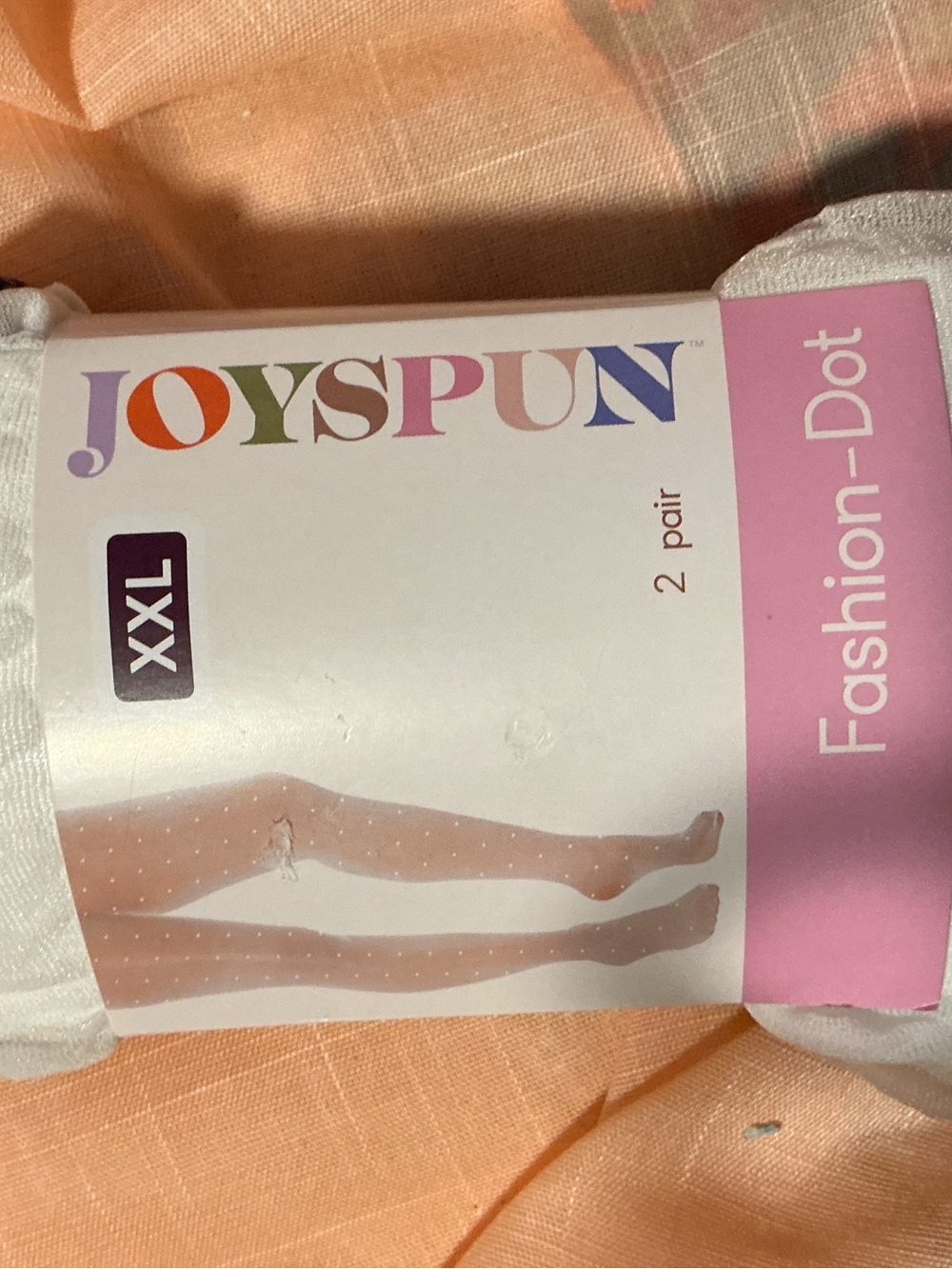 JOYSPUN Women's Fashion-Dot Sheer Tights - White (2 Pair)